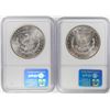 Image 2 : Lot of 1879-S & 1880-S $1 Morgan Silver Dollar Coins NGC MS64