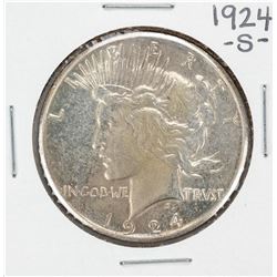 1924-S $1 Peace Silver Dollar Coin