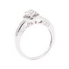 Image 4 : 14KT White Gold 0.79 ctw Diamond Ring