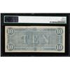 Image 2 : 1864 $10 Confederate States of America Note T-68 PMG About Uncirculated 55