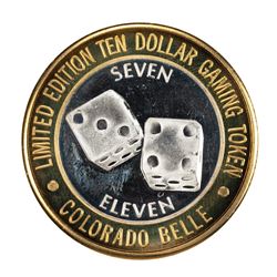 .999 Silver Colorado Belle Laughlin, Nevada $10 Casino Limited Edition Gaming Token