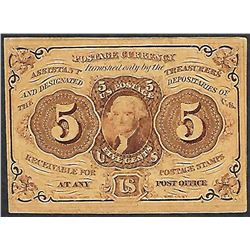 July 17, 1862 First Issue Five Cents Fractional Currency Note