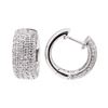 Image 2 : 14KT White Gold 0.75 ctw Diamond Earrings