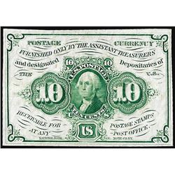 July 17, 1862 Ten Cents First Issue Fractional Note