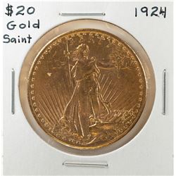 1924 $20 Saint Gaudens Double Eagle Gold Coin