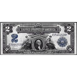 1899 $2 Mini-Porthole Silver Certificate Note