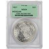 Image 1 : 1921 $1 Morgan Silver Dollar Coin PCGS MS64 OGH
