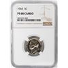 Image 1 : 1964 Proof Jefferson Nickel Coin NGC PF68 Cameo