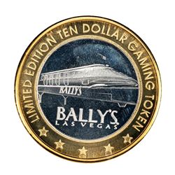 .999 Silver Ballys Las Vegas $10 Casino Limited Edition Gaming Token