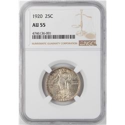 1920 Standing Liberty Quarter Coin NGC AU55
