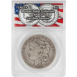 1903-S $1 Morgan Silver Dollar Coin ANACS Certified Genuine
