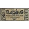 Image 1 : 1800's $20 The Piscataqua Exchange Bank Portsmouth, New Hampshire Obsolete Note