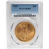 Image 1 : 1924 $20 St. Gaudens Double Eagle Gold Coin PCGS MS64