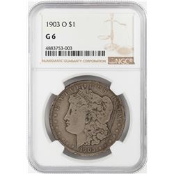 1903-O $1 Morgan Silver Dollar Coin NGC G6
