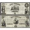 Image 1 : Lot of 1800's $1 Egy Forint and $2 Ket Forint Obsolete Notes