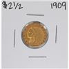 Image 1 : 1909 $2 1/2 Indian Head Quarter Eagle Gold Coin
