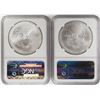 Image 2 : Lot of (2) 2011-S $1 American Silver Eagle Coins NGC MS70