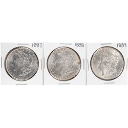 Lot of 1887-1889 $1 Morgan Silver Dollar Coins