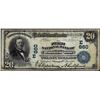 Image 1 : 1902 Date Back $20 NB of Washington, New Jersey CH# 860 National Currency Note
