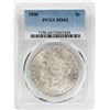 Image 1 : 1890 $1 Morgan Silver Dollar Coin PCGS MS64