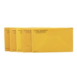 1959-1963 (5) Coin Proof Sets In Envelopes