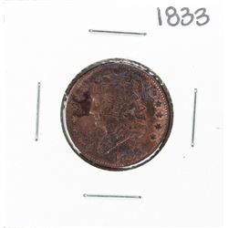 1833 Classic Head Half Cent Coin