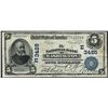 Image 1 : 1902 DB $5 National Bank of Washington, DC CH# 3425 National Currency Note