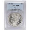 Image 1 : 1883-CC $1 Morgan Silver Dollar Coin PCGS MS64 GSA