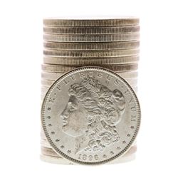 Roll of (20) Brilliant Uncirculated 1896 $1 Morgan Silver Dollar Coins