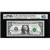 Image 1 : 1981 $1 Federal Reserve Note PMG Gem Uncirculated 65EPQ Dual Courtesy Autographs