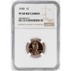 Image 1 : 1958 Proof Lincoln Wheat Cent Coin NGC PF69RD Cameo Graded Top Pop