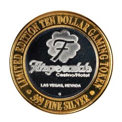 .999 Silver Fitzgerald's Casino & Hotel Las Vegas, NV $10 Limited Edition Gaming Token