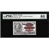Image 1 : 1893 World's Columbian Exposition Ticket Columbus PMG Choice Uncirculated 64EPQ