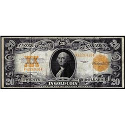 1922 $20 Gold Certificate Note