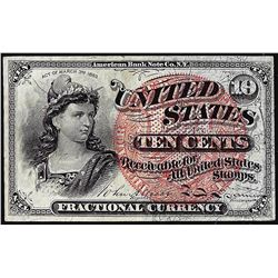 March 3, 1863 Ten Cents Fourth Issue Fractional Currency Note
