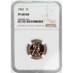 1962 Proof Lincoln Memorial Cent Coin NGC PF68RD
