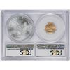 Image 2 : 2017 American Silver & Gold Eagle Bimetallic Set PCGS MS70 First Day of Issue