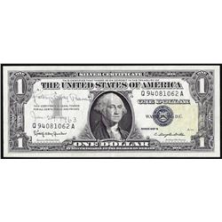 1957B $1 Silver Certificate Note with Courtesy Autograph