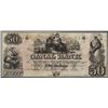 Image 1 : 1800's $50 Canal Bank New Orleans Obsolete Note