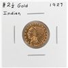 Image 1 : 1927 $2 1/2 Indian Head Quarter Eagle Gold Coin