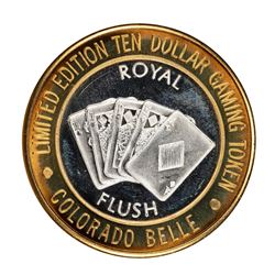 .999 Silver Colorado Belle Laughlin, Nevada $10 Casino Limited Edition Gaming Token