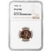 Image 1 : 1954 Proof Lincoln Wheat Cent Coin NGC PF67RD