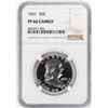 Image 1 : 1961 Proof Franklin Half Dollar Coin NGC PF66 Cameo