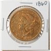 Image 1 : 1860 $20 Liberty Head Double Eagle Gold Coin