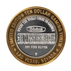 .999 Fine Silver Horseshoe Las Vegas, Nevada $10 Limited Edition Gaming Token