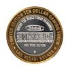 Image 1 : .999 Fine Silver Horseshoe Las Vegas, Nevada $10 Limited Edition Gaming Token