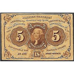 July 17, 1862 First Issue Five Cents Fractional Currency Note