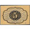 Image 2 : July 17, 1862 First Issue Five Cents Fractional Currency Note