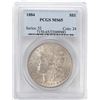 Image 1 : 1884 $1 Morgan Silver Dollar Coin PCGS MS65
