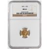 Image 1 : 1851 $1 Liberty Head Gold Dollar Coin NGC MS61